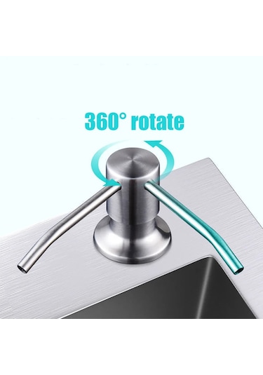 I-kitchen Sıvı Sabunluk Paslanmaz Çelik Pompa Ankastre Lavabo Sabunluk Silikon Uzatma Tüpü İle Mutfak Sabun Şişesi