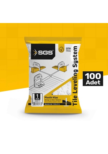 Sgs 1 Mm Derz Seviye Tespit Klipsi 100lü Paket 1 Mm