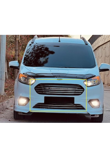 Ford Courier Krom Ön Panjur 7 Parça 2018-2023 Paslanmaz Çelik