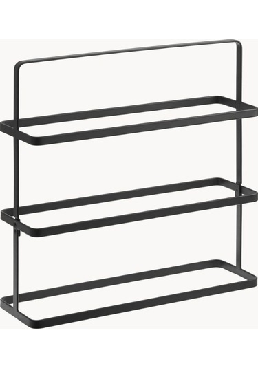 Silme Metal Ayakkabı Rafı Siyah