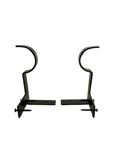 Pazly Evrensel Çift Perde Askısı - Sağlam Metal, 20kg Kapasiteli, 2 Adet