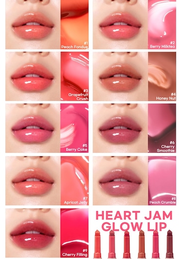 Peripera Heart Jam Glow Yoğun Nemlendirici Parlak Bitişli Balm 2 Berry Milktea