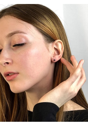 Serebranyj Dom Altın Kaplama Küpeler 925 Ayar Gümüş Çivilere 185594664 Altın