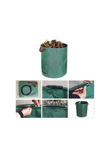 Bahçe Atık Torbası Büyük Kapasiteli Bahçe Çantası Kullanımlık Su