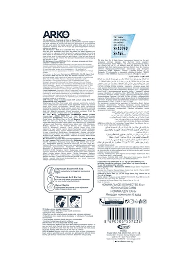 Arko Men Pro4 Tıraş Bıçağı Blıster 3lü