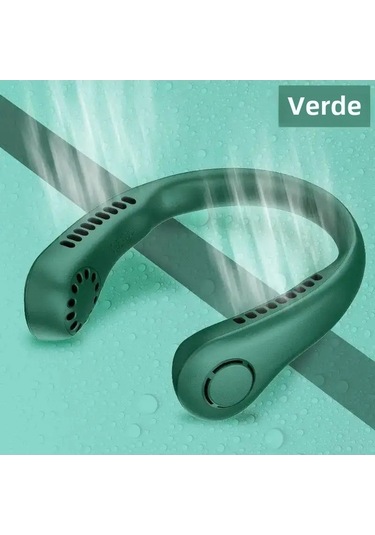 Yingfu Taşınabilir Boyun Fanı - Mini Sessiz Elektrikli L21 Yeşil Fan