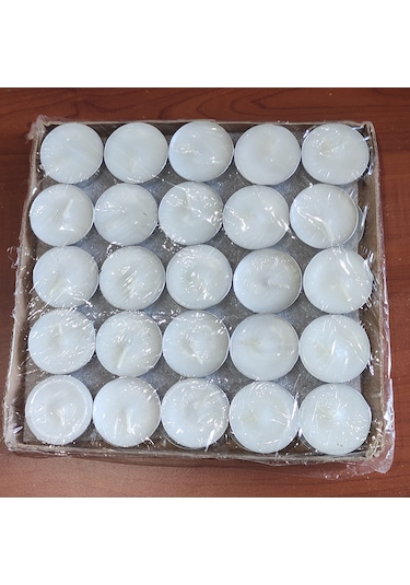50'li Paket Tealights Mum 6gr 3,5 Cm Genişlik X 7 Mm Yükseklik
