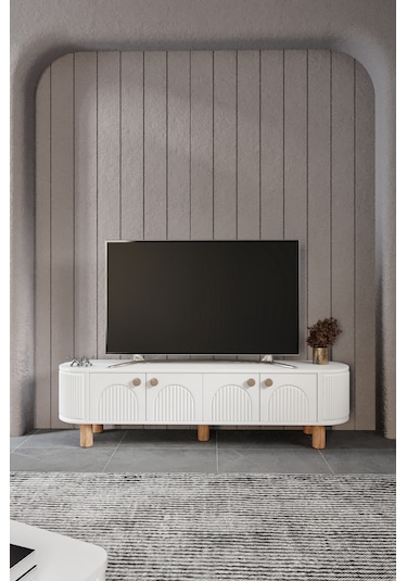 Vns Modüler Mebran Kapak. Duru Tv Sehpas180 Cm Perast Oval Tv Üni