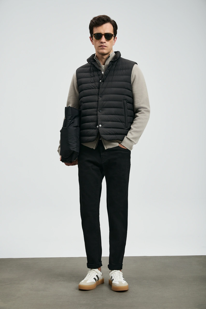 Lufian Anton Smart Jean Erkek Pantolon Slim Fit Siyah Siyah 112200260100100 Siyah