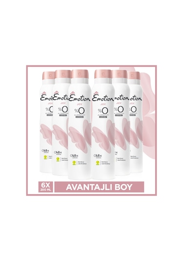 Emotion Joy Kadın Sprey Deodorant 6 x 200 ML