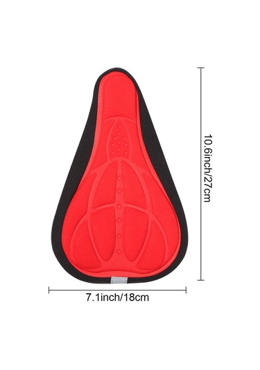 Siyah Spor Malzemeleri Sele Kılıfı Yumuşak Yastık Bisiklet Koltuğu Kapağı Bisiklet Jel Pedi Bisiklet 3d Yastık Siyah