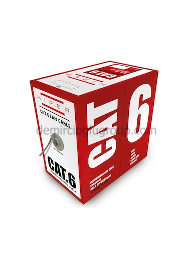 Hiper 305 Metre Cat6 24Awg  Kablo Beyaz Renk