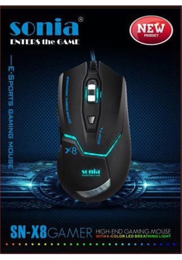 Sonia SN-X8 Kablolu Oyuncu Mouse