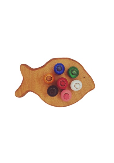 Boncuk Dizme Oyunu Ahşap Balık