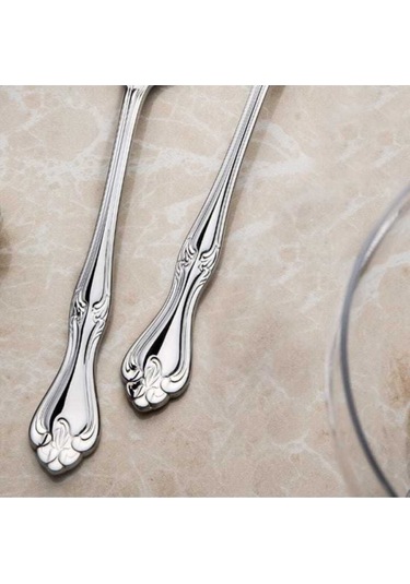 Nehir Lalezar Çatal Kaşık Takımı Seti -24 Prç.Kaşık Çatal Seti Gümüş