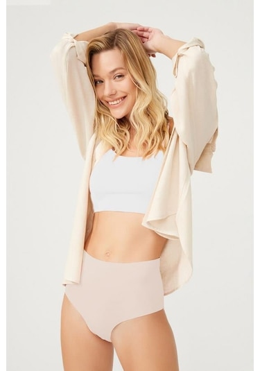 Yüksek Bel Basic Lazer Kesim Bikini Külot 6'lı Paket-2 Model3