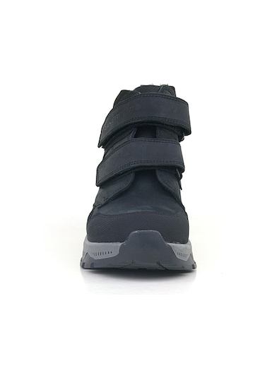 Rakerplus Trekking Hakiki Deri Siyah Cırtlı Erkek Çocuk Bot Siyah