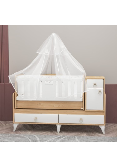 Garaj Home Karmen Uzayan Beşik Aytaşı - Uyku Seti Kombinli Beyaz