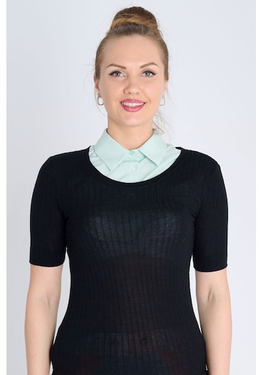 Kadın Yanlarılastikli Model Mint Yeşili