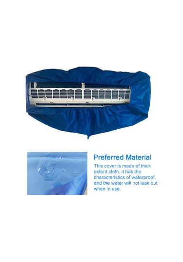 Evrensel Klima Yıkama Kapağı Duvara Monte Klima Koruyucu Toz Kapağı Temizlik Aracı Sıkıştırma Kayışı İle 3.0m Tahliye Boruları