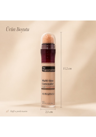 The Voguemaxima Luméa Sünger Uçlu Likit Kapatıcı 03 Brightener 8 Ml