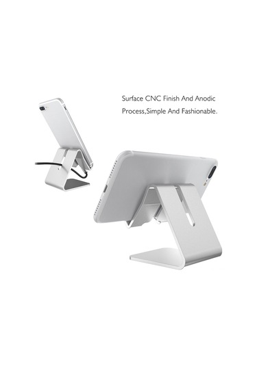 Xiyyadms Altın Renkli Alüminyum Masaüstü Tutucu - Boyun Ağrısı Giderici, Anti Kayma, Şarj Delikli Telefon Ve Tablet Standı