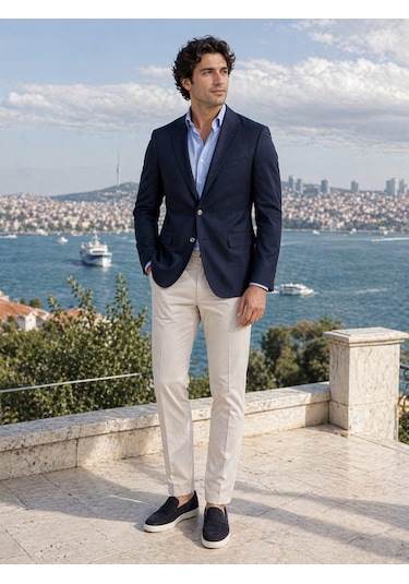 Alexandergardi Erkek Blazer Ceket Lacivert