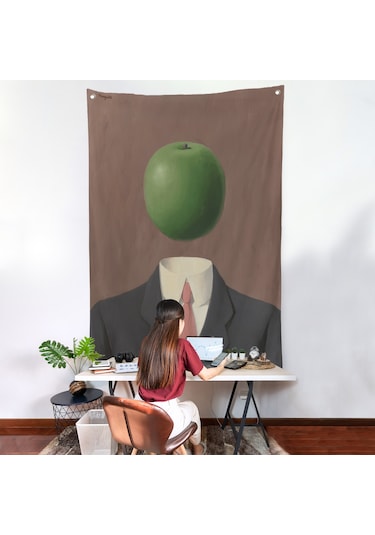 Rene Magritte - Soyut Sabit Fikir Duvar Örtüsü-7343