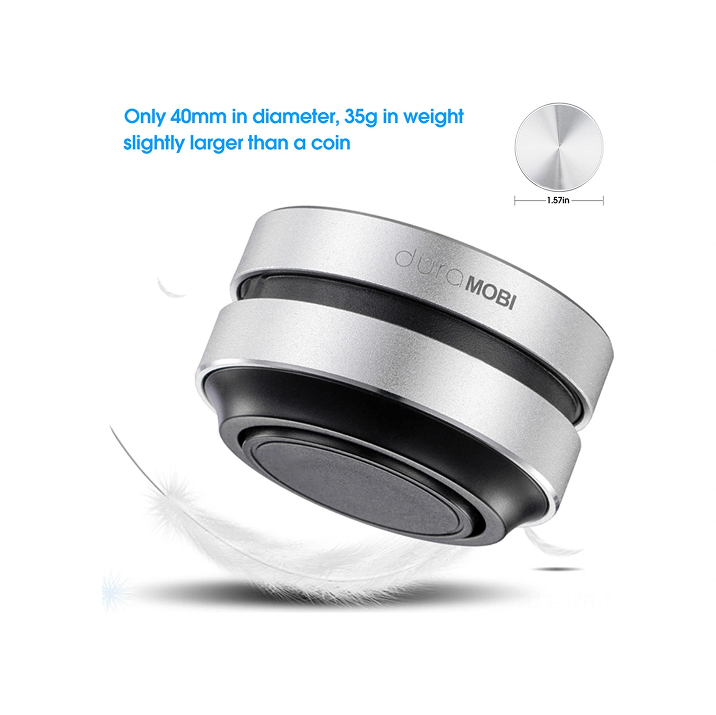 Geeroyoo Alüminyum Kasa Kemiğiiletimli Tws Bluetooth Hoparlör - Bt5.0, 400mah Pil, 3w Güç, Taşınabilir - Gümüş 1 Adet