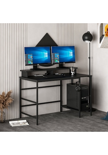 Minarmobilya Minar Greta Çalışma Masası Modül2 - Mat Siyah