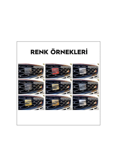 Seat Leon Mk2/Mk3 Amblem Stıcker Seti