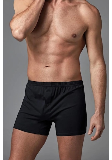 2 Li Paket Dagi Erkek Penye Boxer D1220 Siyah