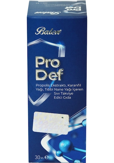 Prodef Propolis Ekstraktı Karanfil Ve Nane Yağlı Takviye Edici Gıda