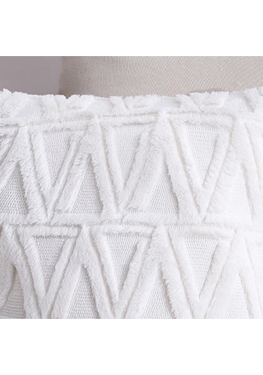 Suntek Modren Ins Style Kırlent Örtüsü El Yapımı Beyaz Beyaz