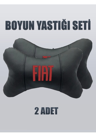 Fiat Yeni Logo Kırmızı Yastık Kemer 2 Adet