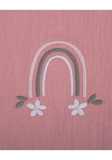 Bebelop Çiçek Baskılı Kolu Büzgülü T-shirt 001