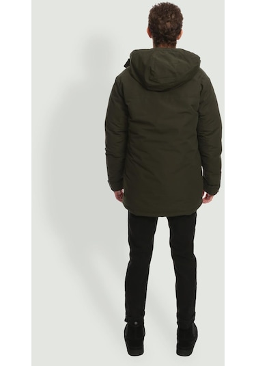 Jack & Jones Fonksiyonel Cepli Kapüsonlu Parka- Champ 12236015 Rosin Siyah