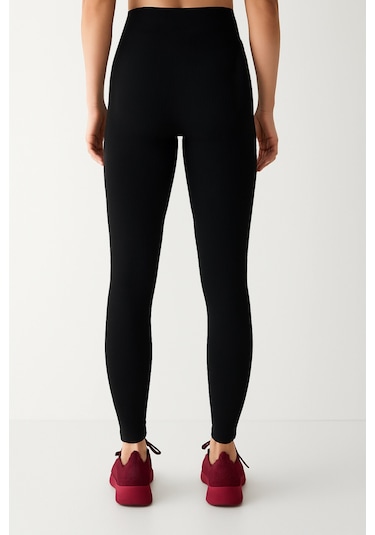 Nbb Kadın Siyah Fitilli Pucka Tayt SiYAH