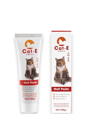 Amica Cat-e Malt Paste Tüy Yumağı Önlemeyi Destekleyen Malt Macunu
