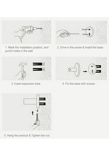 Tongxida Bosphorusboutique Paslanmaz Monteli 23 İnç Leezsing Banyo Havlusu Askılırafı, Çelik Barı/ Diğer