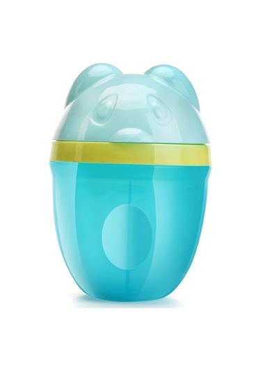Geeroyoo Mavi Yiyecek Dereceli Pp 3 Bölmeli 80ml X3 Panda Desenli Dönen Süt Tozu Saklama Kutusu