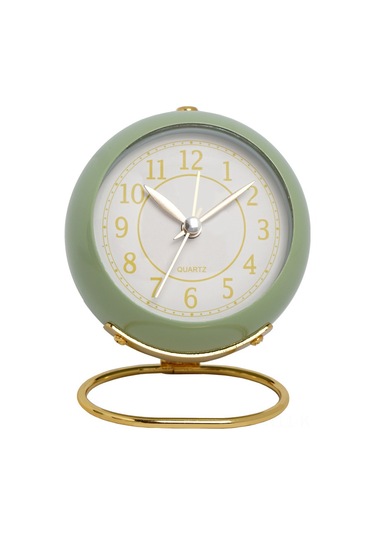 Gajeena Beyaz Modern Akıllı Ev Alarm Saati - Sessiz Çocuk Odası Kullanıma Uygun, Gece Işığı, Dayanıklı Metal Kasa, Zaman Yönetimi Aracı Beyaz