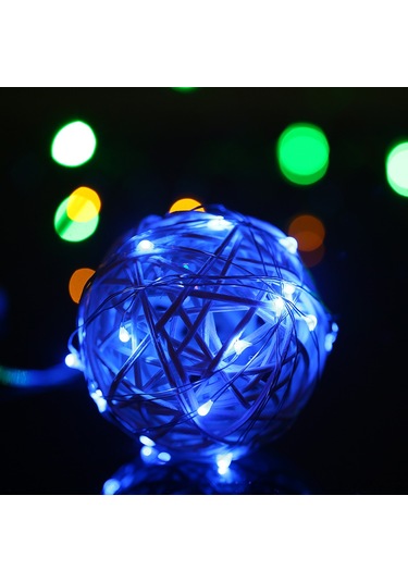 Geeksen 2 Metre Sarı Işık 20 Led Kopuru Tel Feneri - Taşınabilir, Ip65 Su Geçirmez Pil Yok Sarı