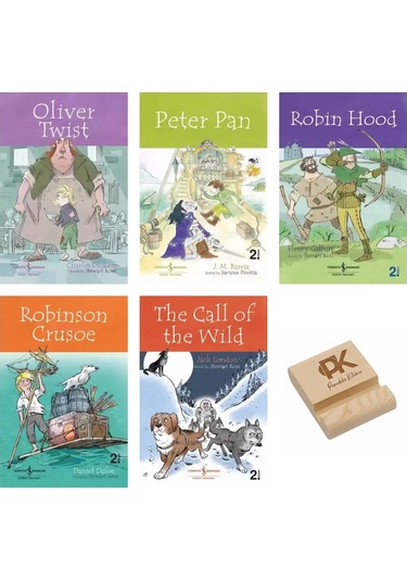 İş Çocuk İngilizce Oliver Twist Peter Pan Robin Hood Robinson Crusoe The Call Of The Wild 5li Set