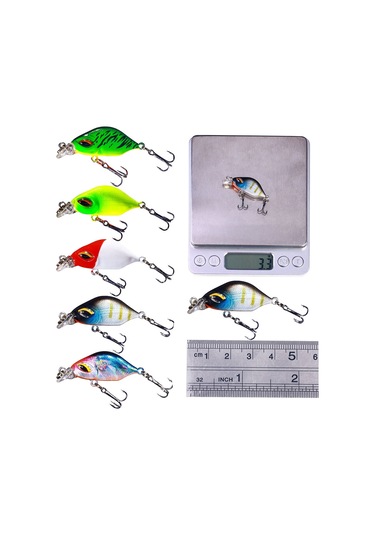 Hengjıa Cb070 Yem Batık Küçük Yağlı Sahte Yem, Boyut: 3.8cm 3.3g 10 Renk