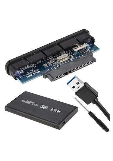 Usin Usb 3.0 Alüminyum Kasa Harici 2.5'' Hdd Ssd Sata Harddisk Hard Disk Kablosu Ve Kutusu