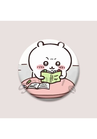 Sevimli Chiikawa Rozeti Karikatür Animasyon Periferik Yaka Iğneler Teneke Yuvarlak 44mm Style 12 44mm Çok Renkli