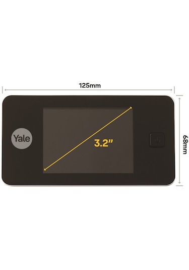 Yale 500 Serisi Standart Enka595 Lcd Ekranlı Dijital Kapı Dürbünü