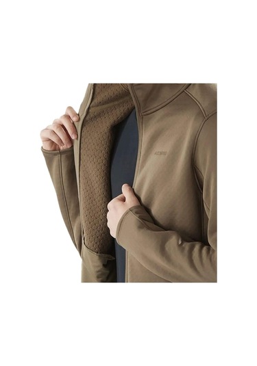 Salomon C23291 Sntial Midfleece Fz Erkek Polar - Kahverengi Kahverengi