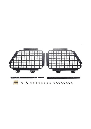 Lemestar Mn D90 D91 D99s Mn99s Rc Araçları İçin Paslanmaz Çelik Metal Katlanabilir Pencere Koruma Ağı Korumalı Kasa